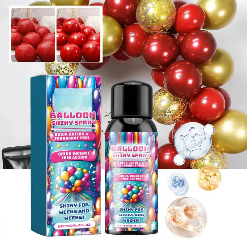 Shiny Glow Balloon Spray Balloon Brightener Fading Resistant Lasting Shine Polish Maintenance Party Enhance Balloon Precise Mist