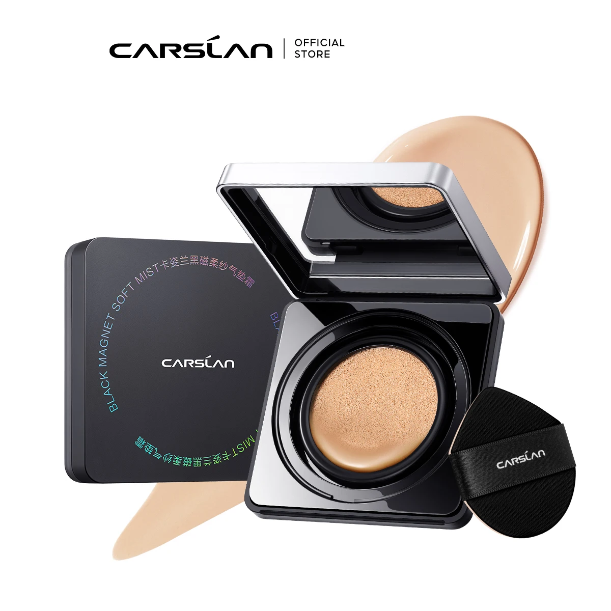 Carslan Black Magnetic BB Cream Air Cushion CC Cream Oil Control Long Lasting Liquid Foundation Moisturizing Concealer Face Base