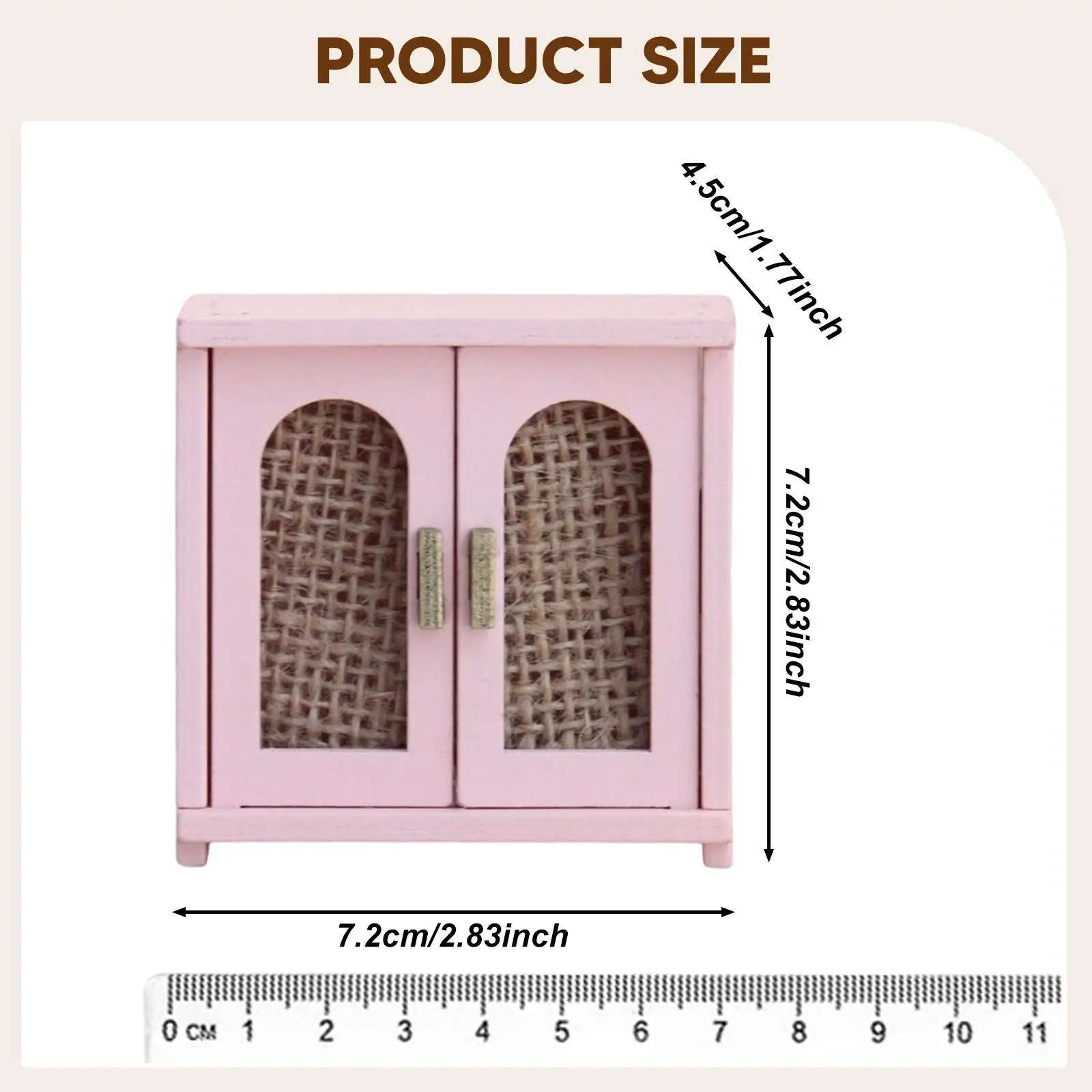 

Миниатюрный шкаф для хранения для кукольного домика 1:12, декор для кукольного домика, реквизит для фотосессий, для кухни