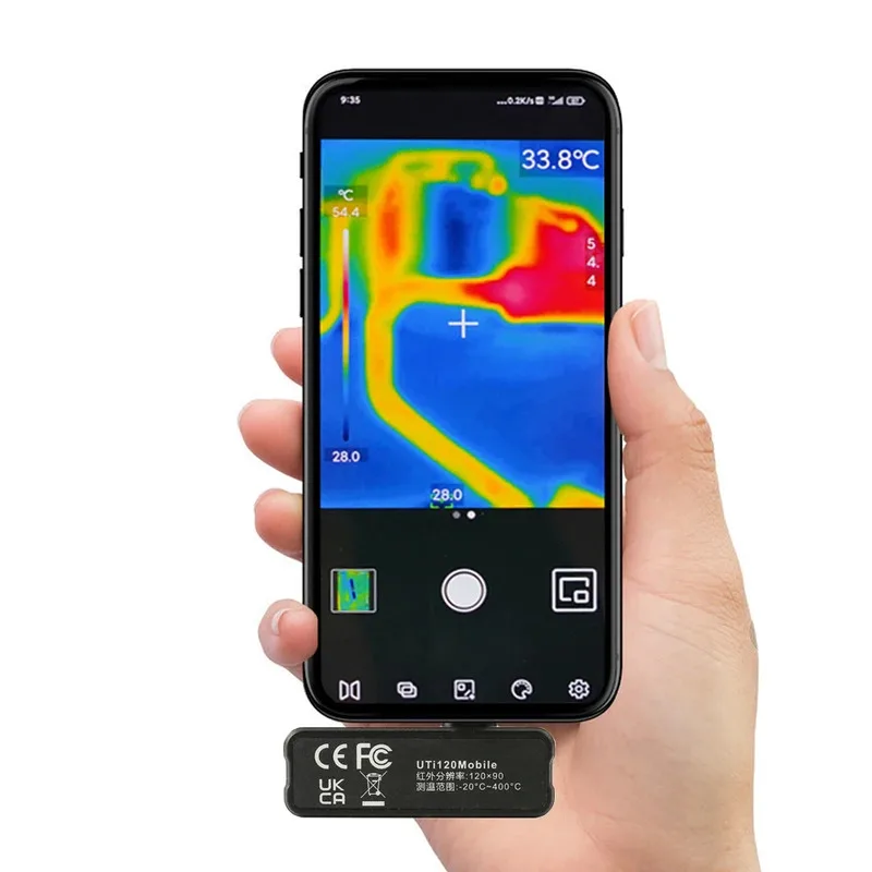 UNI-T UTi120 UTi260M Thermal Camera For Phone for Android Type-C IOS Detect Floor Heating Anti-fall view 5