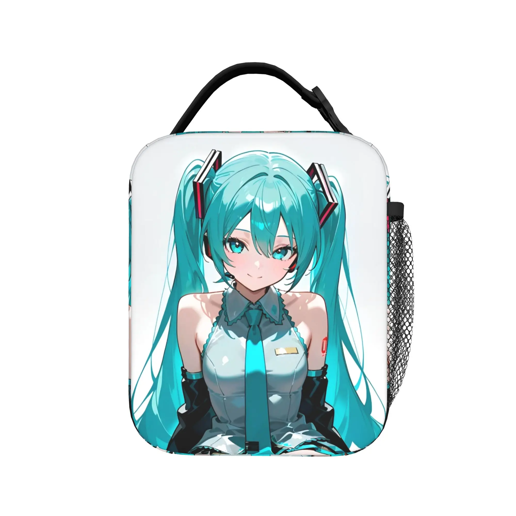 hatsune-miku-vocaloid-bolsa-termica-isolada-reutilizavel-recipiente-para-refeicoes-estilo-anime-lancheira-portatil-bolsa-de-mao-para-alimentos