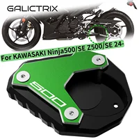 Para Kawasaki NINJA500 Z500 Ninja 500 Z 500 SE 2024 2025 accesorios de motocicleta soporte lateral placa de soporte ampliadora
