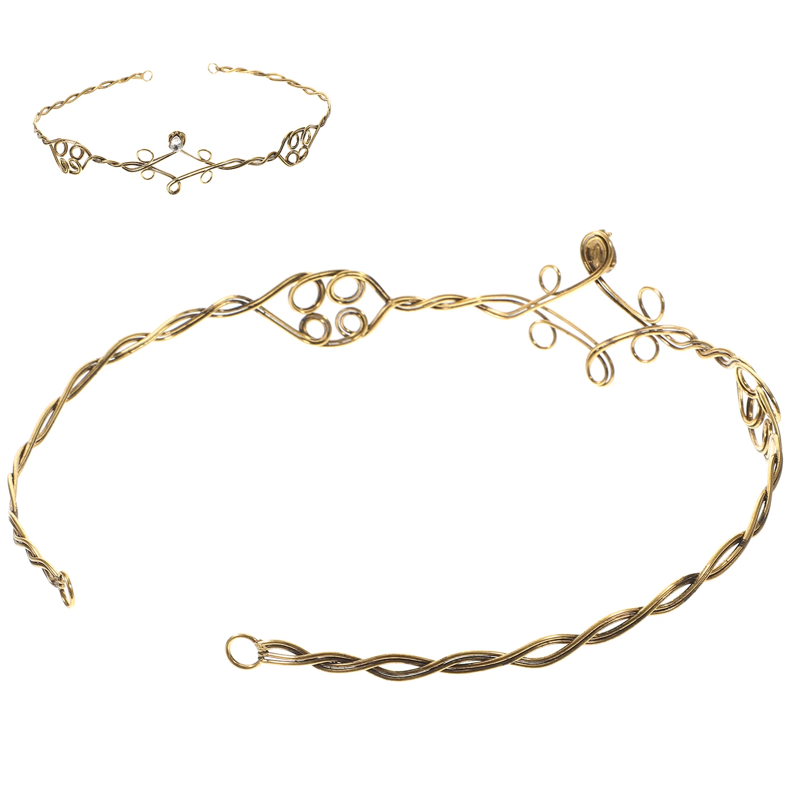 

Vintage Gold Hairbands for Women Lightweight Metal Hair Accessories Bridal Headband Girls Hair Pieces Stylish Fashionable