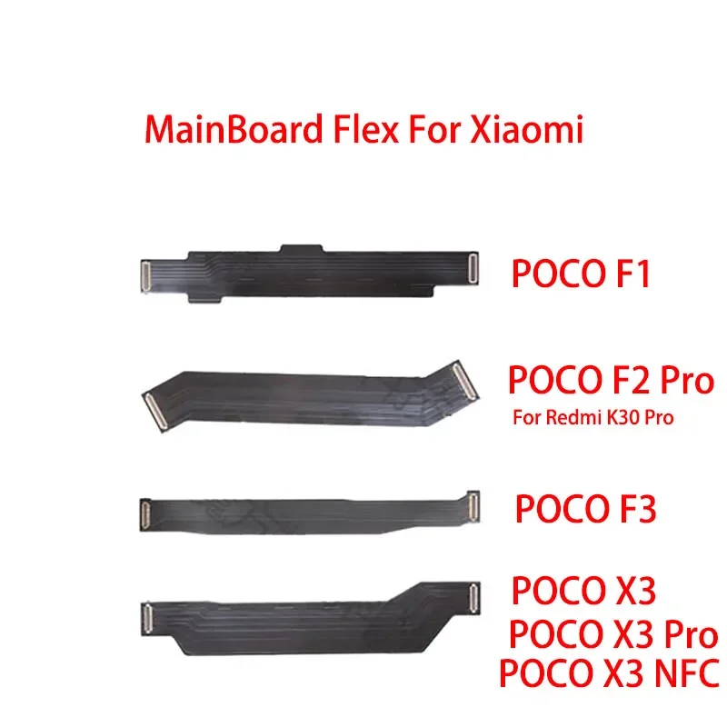 Pop For Xiaomi Poco X3 NFC F3 F1 F2 X4 M4 Pro 4G 5G Main Motherboard Connector LCD Display Flex Cable Replacement Parts