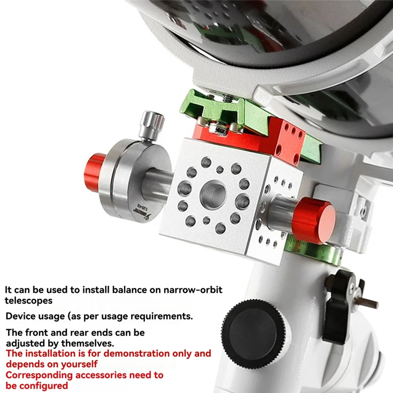 

【Hot Cake】Dovetail Groove Three-Axis Balance System Telescope Balance Block Astronomical Telescope Accessories