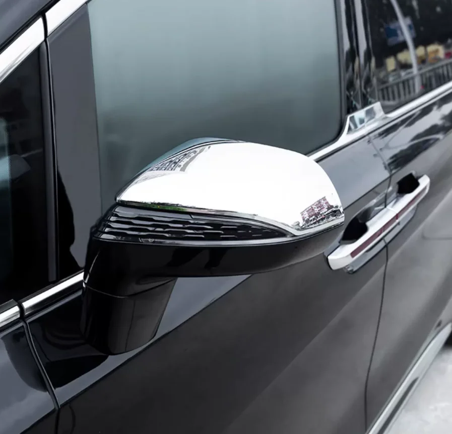 

For HONGQI HQ9 2023 Exterior Accessories Rearview Mirror Caps Protective Cover Trim 2PCS/SET ABS