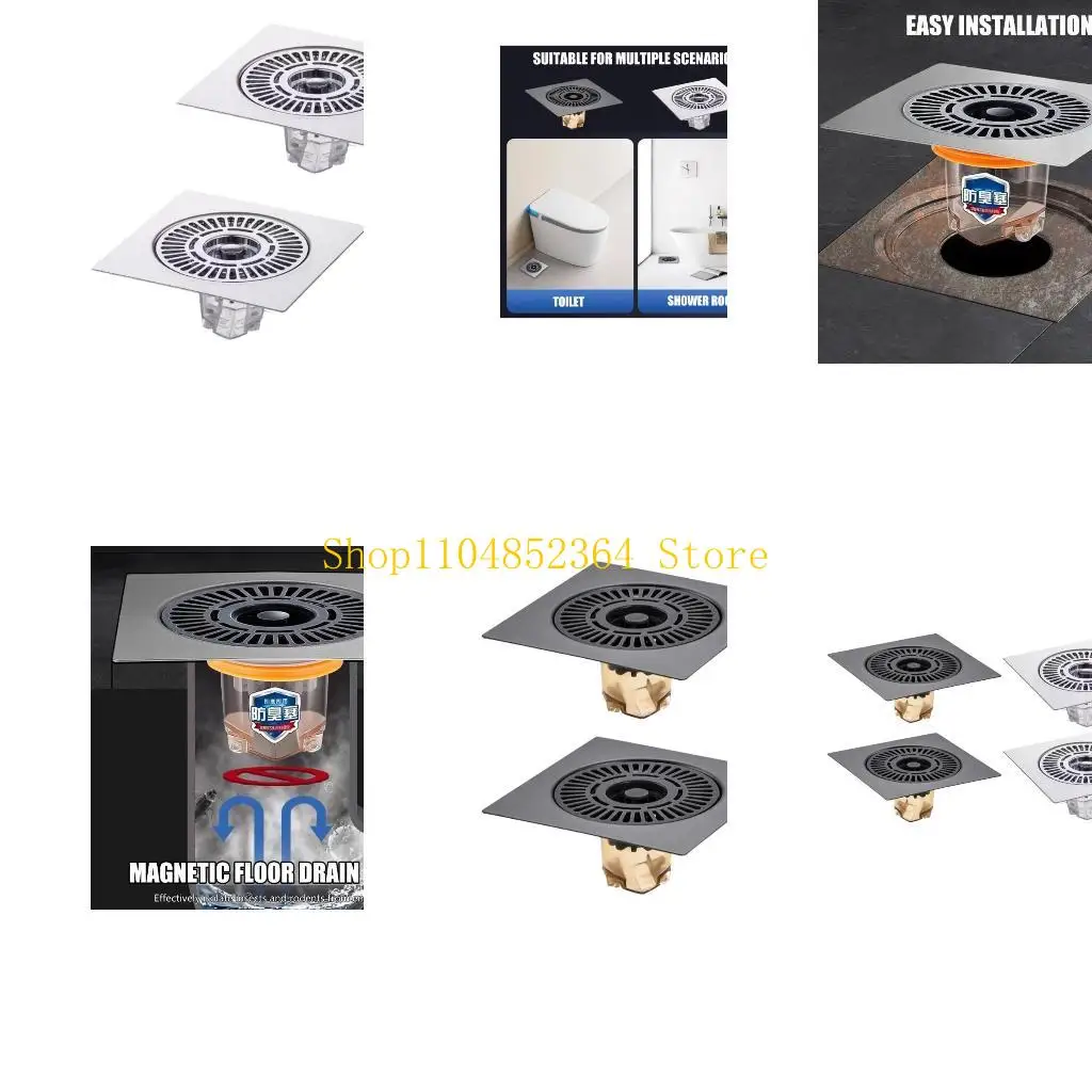 

652f 2pcs нержавеющие стали с дренажной дренаж для дрендера для душа на пол, напольная сито кухонная ванная комната оборудование