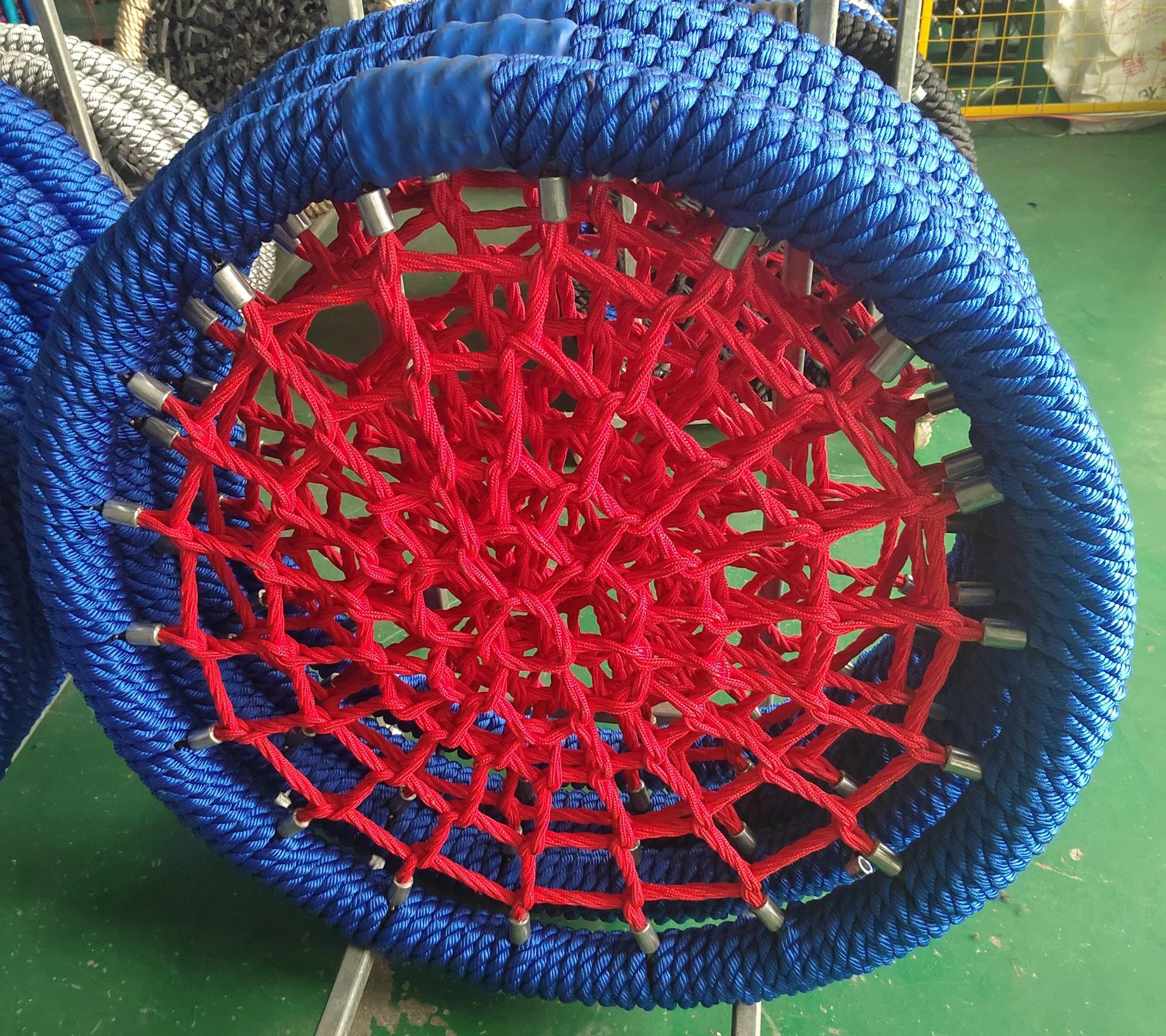 Heavy Duty Patio Nest Swing Seat Cable Rope Net Web Nest Tree Swing