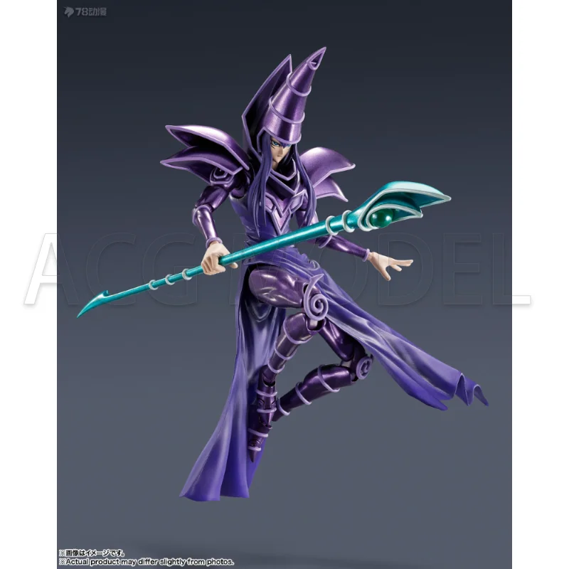 

In Stock Bandai SHM Yu-Gi-Oh! Duel of Monsters Black Magician Finished Anime Action Figure Collection Toy Gift