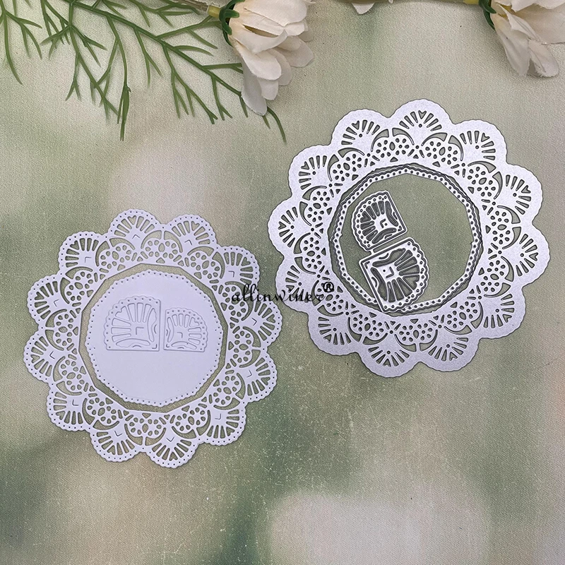 New Lace flower wreath Metal Cutting Dies for DIY Scrapbooking Album Paper Cards Decorative Crafts Embossing Die Cuts