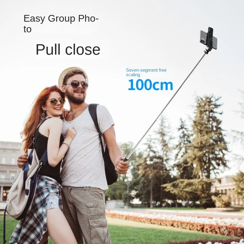 Xiaomi Selfie Stick Draadloze Bluetooth Compatibele Opvouwbare Mini Statief Voor Telefoon Met Vul Licht Shutter Afstandsbediening Statief