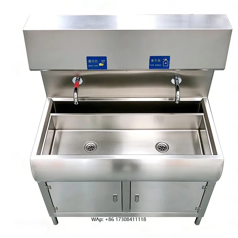Compact CE Marked Electric New Plastic Hand Washing Disinfection Sink for Small Commercial Space
