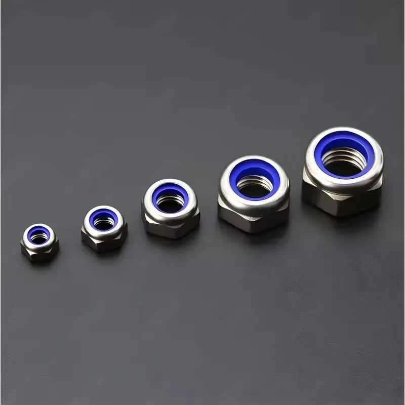 230PCSNylon anti-loosening nut Locking anti-slip screw cap Furniture nuts
