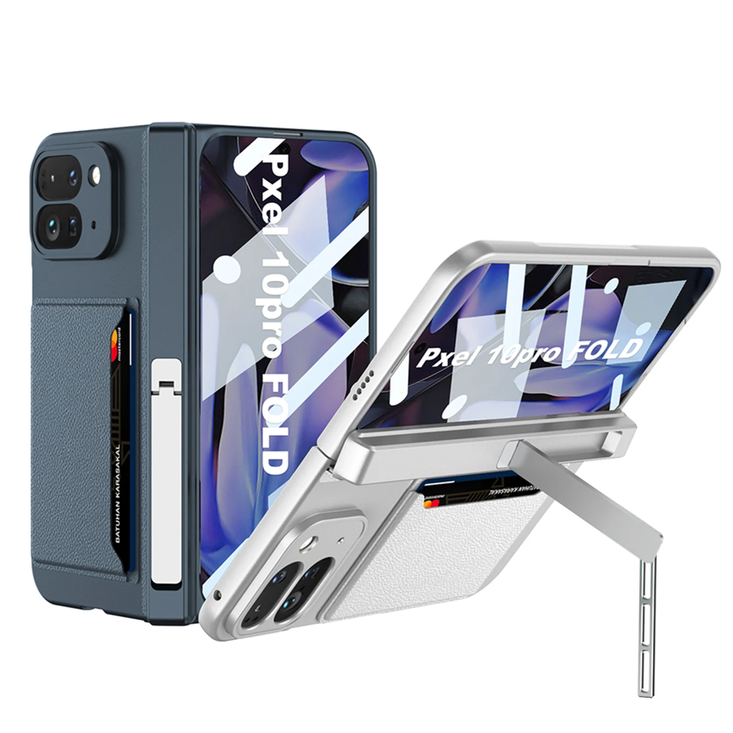 

Magnetic Hinge Stand Case For Google Pixel 10 9 Pro Fold Card Package Screen Glass Protective Cover For Pixel 10 Pro Fold Case