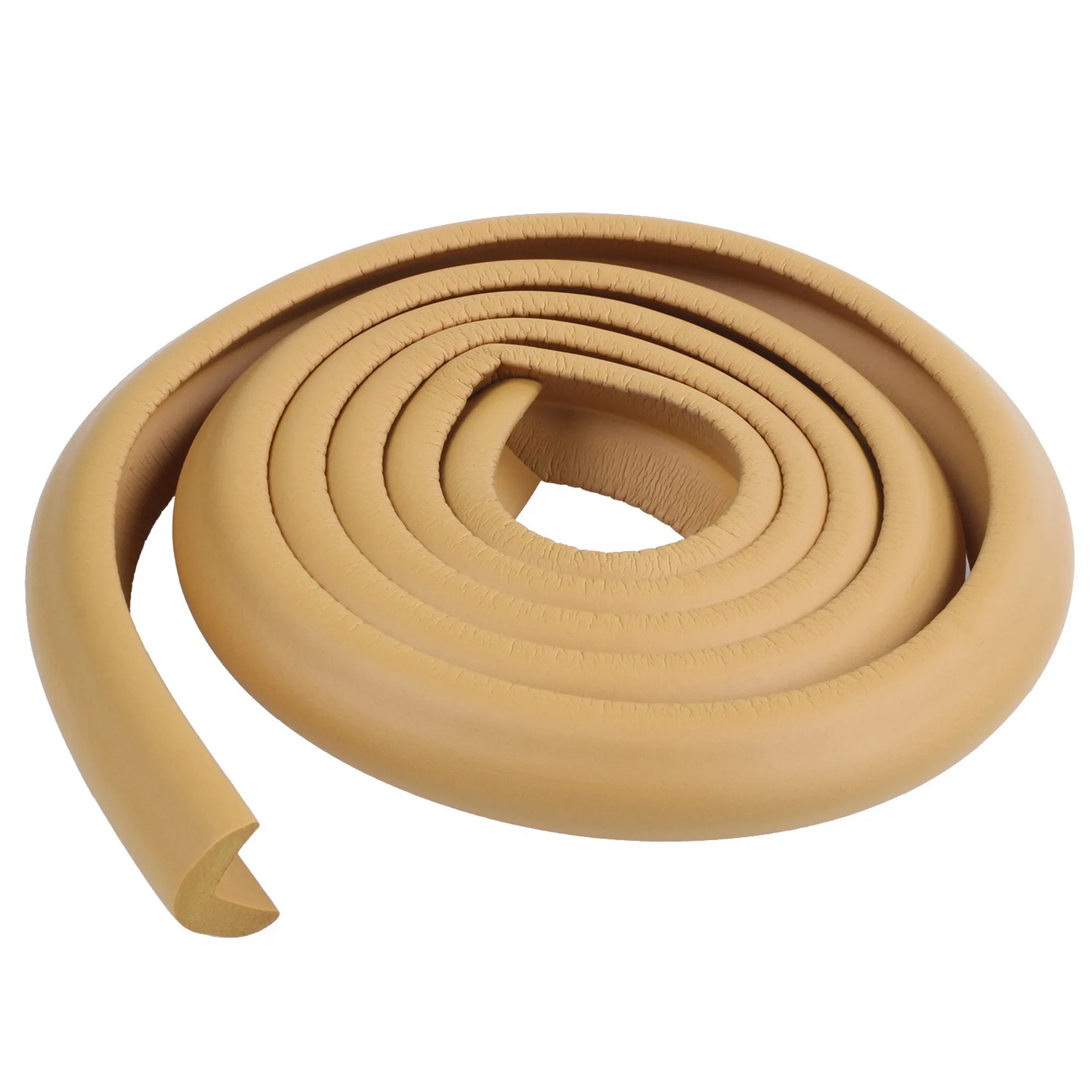 2X 2M 어린이 보호 테이블 가드 스트립 아기 안전 제품 유리 가장자리 가구 공포 크래시 바 (나무 색상)