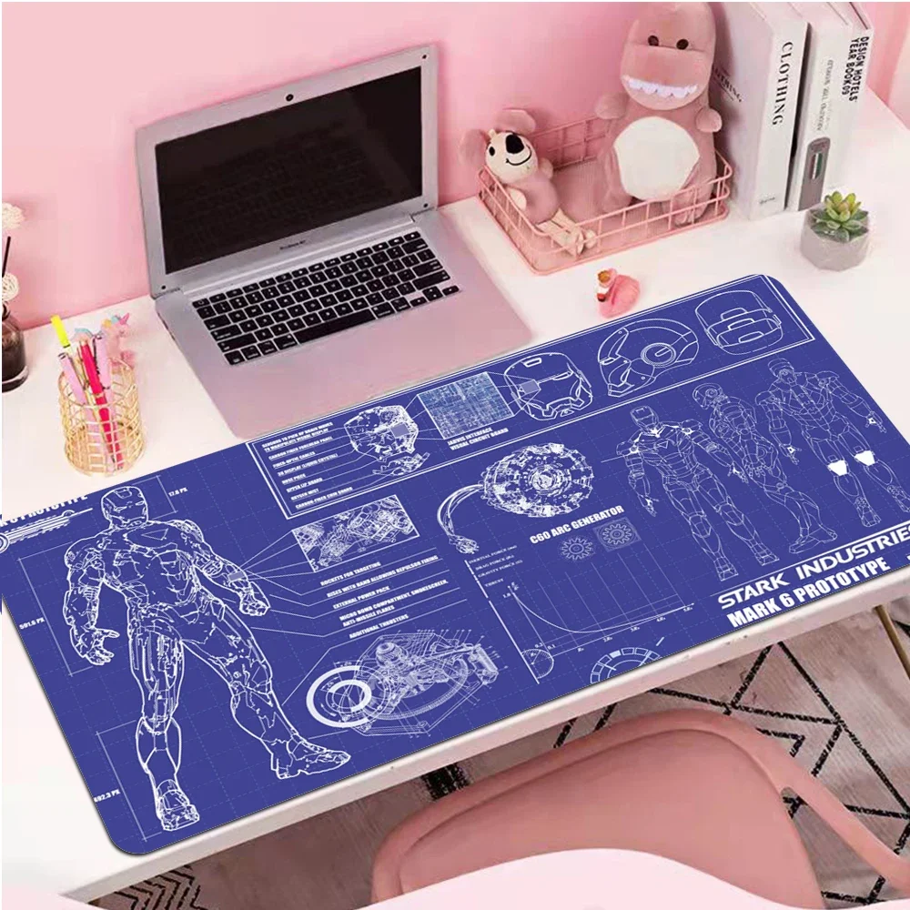 

Mause Pad Gamer Accessories Iron Mans Xxl Mouse Pad Cute Mousepad Anime Carpet Gaming Laptop Desk Mat PC Gamer Cabinet Deskmat