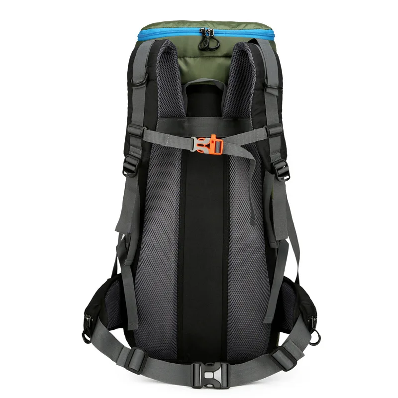 60L Climbing Bag, hiking backpack, tourism bag. Multi functional waterproof nylon fabric backpack