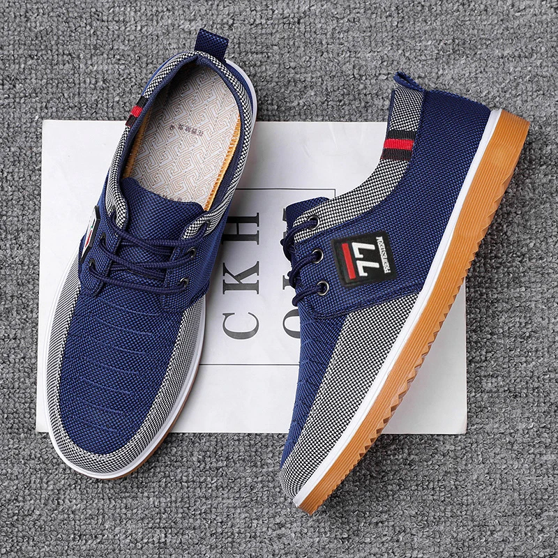 New Fashionable Trendy Men's Shoes Casual Sports Shoes Comfortable and Versatile Knitted sneakers man tennis shoes view 6
