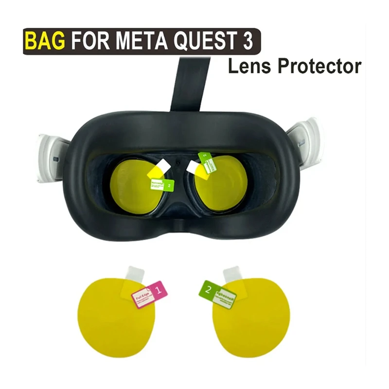 For Quest 3 Lens Protector VR Film Cover Scratch Resistant VR Headset Quest 3 Parts Accessories