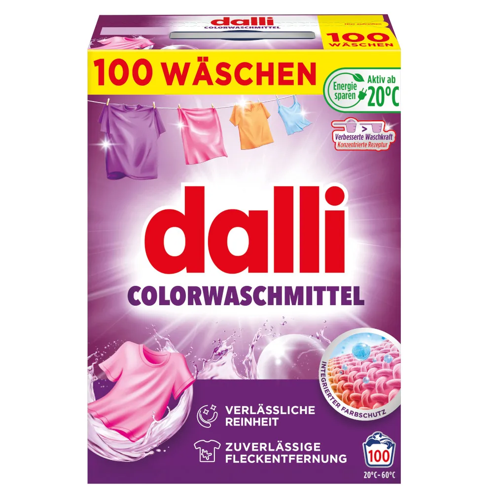 DALLI Kleurwaspoeder 100 wasbeurten 5kg