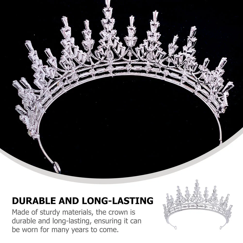 

Crystal Crown Tiara Women Wedding Hair Band Headband for Bride Headdress Bridesmaid's Accessory Crowns Ladies Bridal