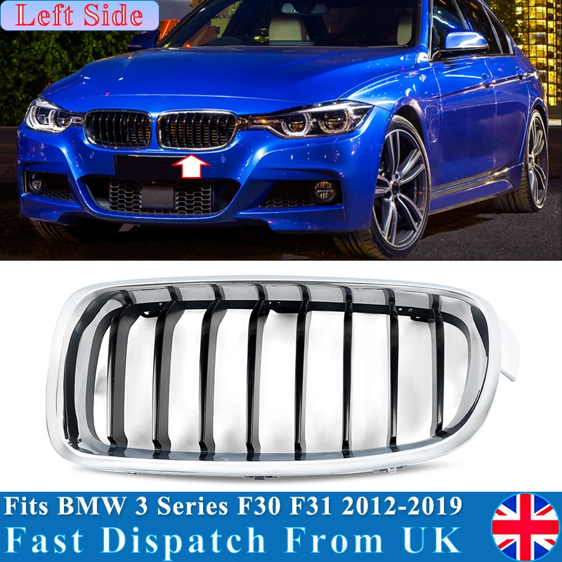 شبكة الكلى الأمامية لسيارات BMW F30 3 Series 320i 328i 330i 340i 2012-2018 المصد الأمامي الأيسر ملحقات شبكة المصد الأمامي