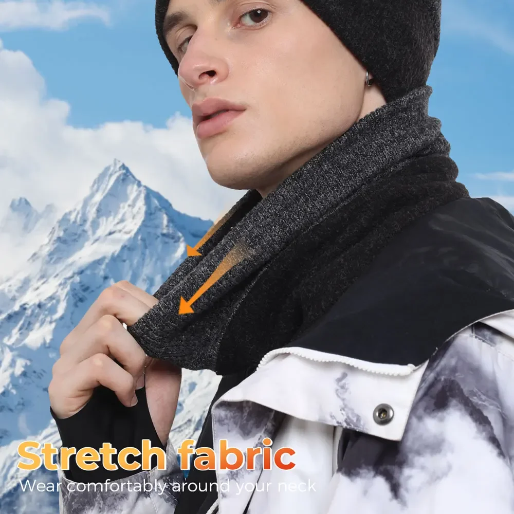 Cache-cou thermique coupe-vent pour homme et femme, bandana pour temps froid, écharpe tube, ski, cyclisme, randonnée, escalade, sports, hiver