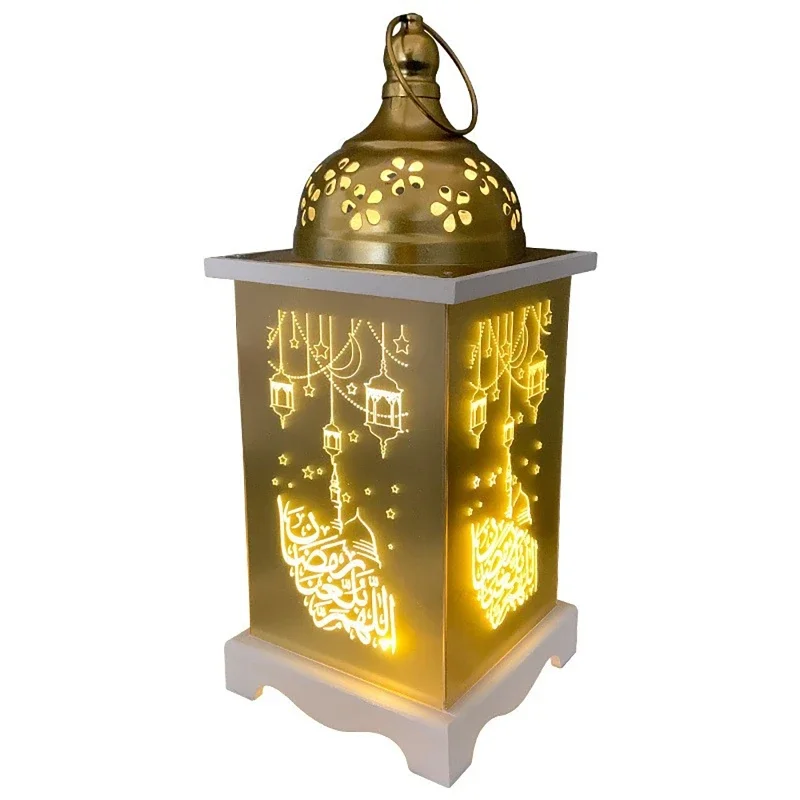 2023 Eid Mubarak Festival musulmano Decor Supplie Lanterna a luce LED Ornamento appeso Ramadan Kareem Decorazione per la festa dell'evento a casa