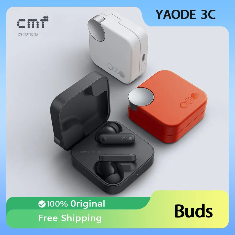 

CMF By Nothing Buds Earphone Wireless Bluetooth Active Noise Cancellation Sport Headset Heavy Bass and Long Endurance Ergonomic