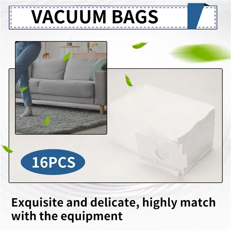 Vacuum Cleaner Dust Bags For VCA-RDB95 Jet Bot+ Jet Bot AI+ Robot Vacuum Clean Station Accessories Parts-Y48A