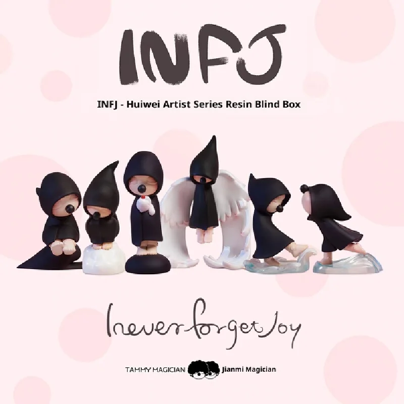Huiwei 3rd الجيل INFJ الفنان سلسلة أنا أبدًا ننسى الفرح صندوق أعمى الإبداعية الفن الشكل تحصيل لعبة مجسمة هدية ل Friedn #2
