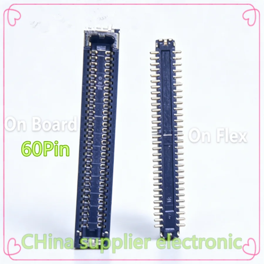 60Pin LCD Screen Display Flex FPC Connector Plug On Board For Huawei P20Pro Mate20 Pro/MATE 20 RS Mate 20Pro P20 Pro