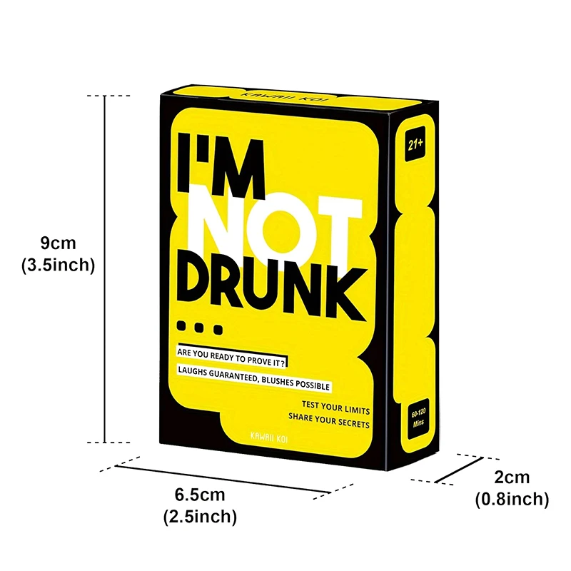 I'M NOT DRUNK !Card Games For Adults Fun Drinking Games For Game Night & Hen's Party Desktop Games Birthday Gift