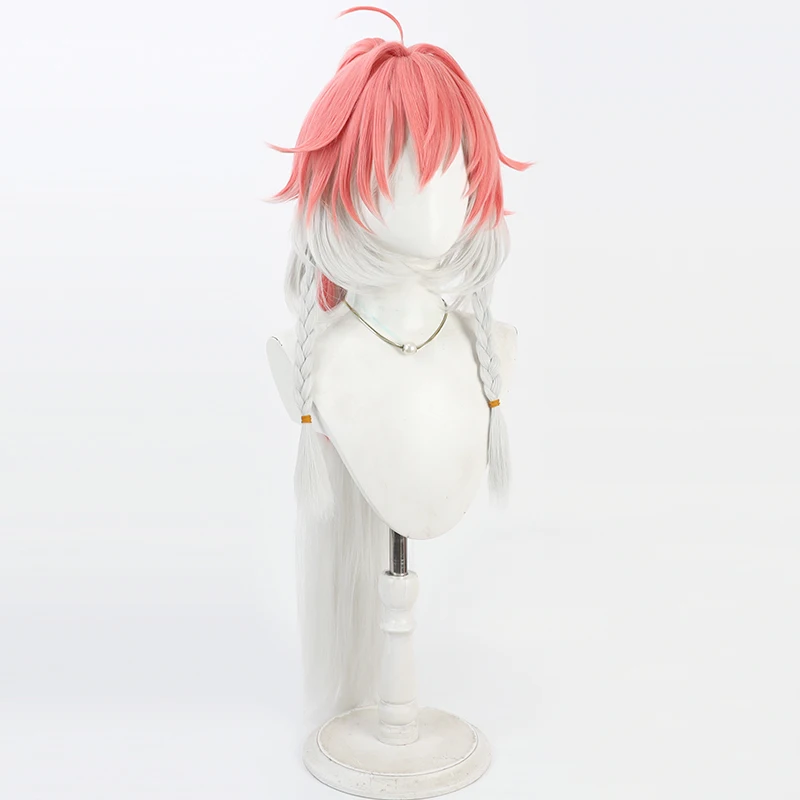 Game Wuthering Waves Changli Cosplay Wig Halloween Party Prop Synthetic Hair Heat Resistant Fiber + Wig Cap