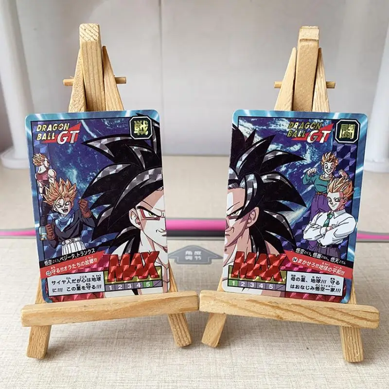 Cartes Flash Dragon Ball Z à Carreaux Super Saisuperb Fierce NingGoku Gohan Vegeta, Jeu de Collection Anime, Jouet Cadeau, 8 Pièces/Ensemble