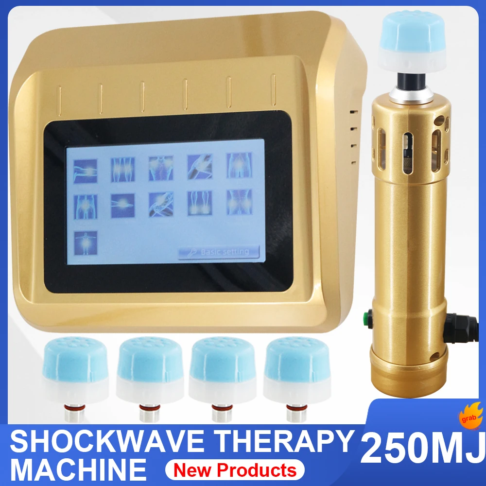 

Shockwave Therapy Machine Portable Effective Plantar Fasciitis Pain Relief For ED Treatment 250MJ Shock Wave Relaxation Massager