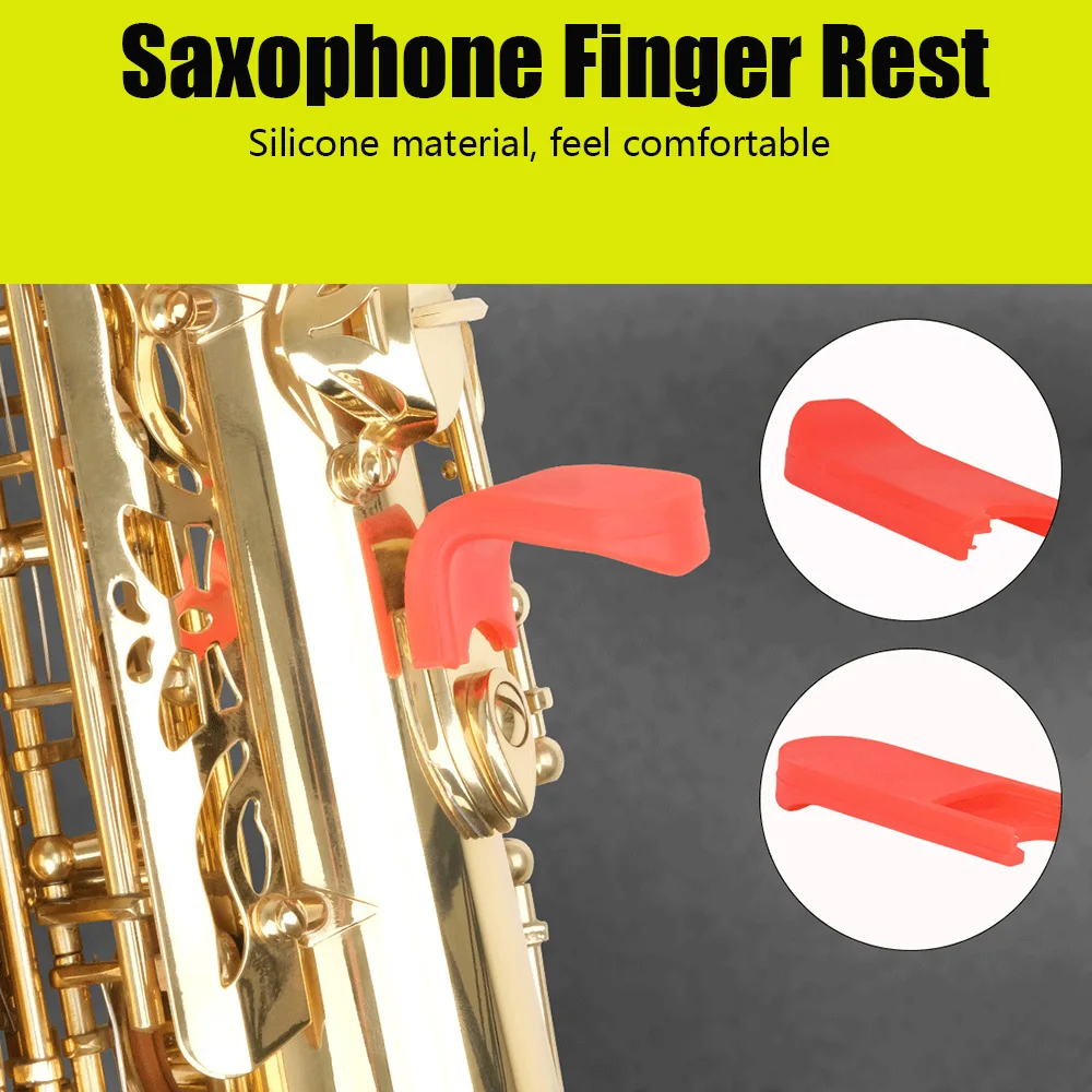 

Saxophone Color Silicone Belt Saddle Finger Holder Saxophone Thumb Rest Save Pad Pad Finger Protector Woodwind Accessories