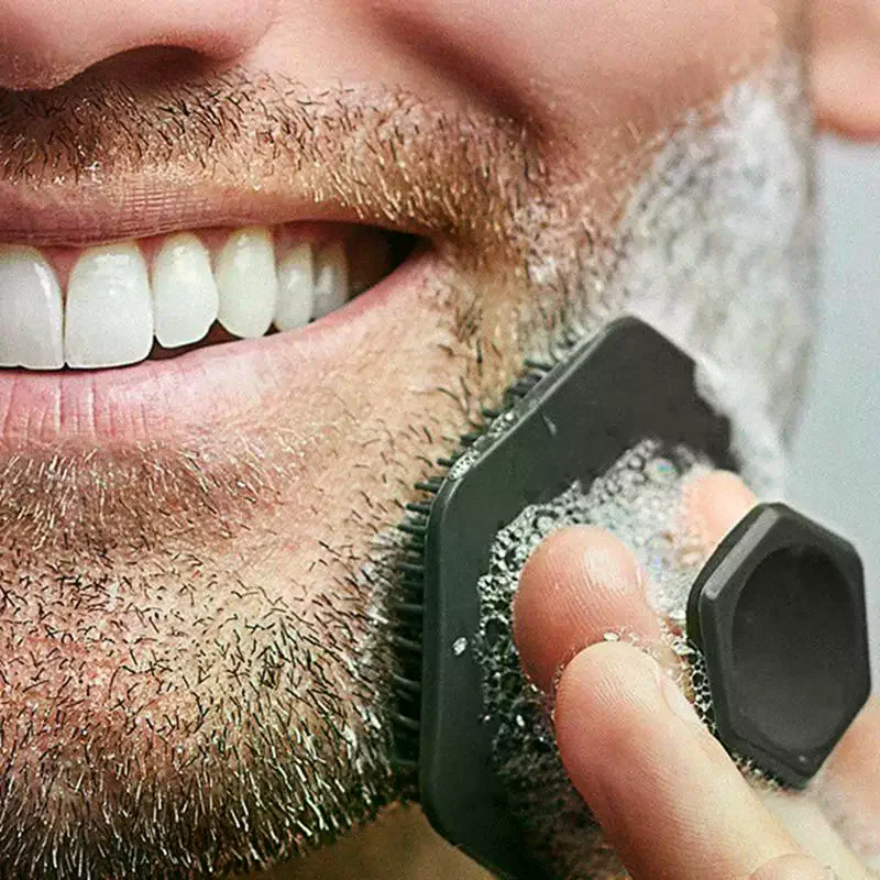 Facial Cleaning Brush Scrubber Silicone Miniature Face Deep Clean Shave Massage Face Scrub Brush Face Cleaner