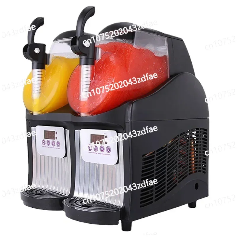 2.5L Desktop Juice Ice Maker JTKX-02 Mini Double Tank Slush Machine 220V/300W Small Double Cylinder Smoothie Machine