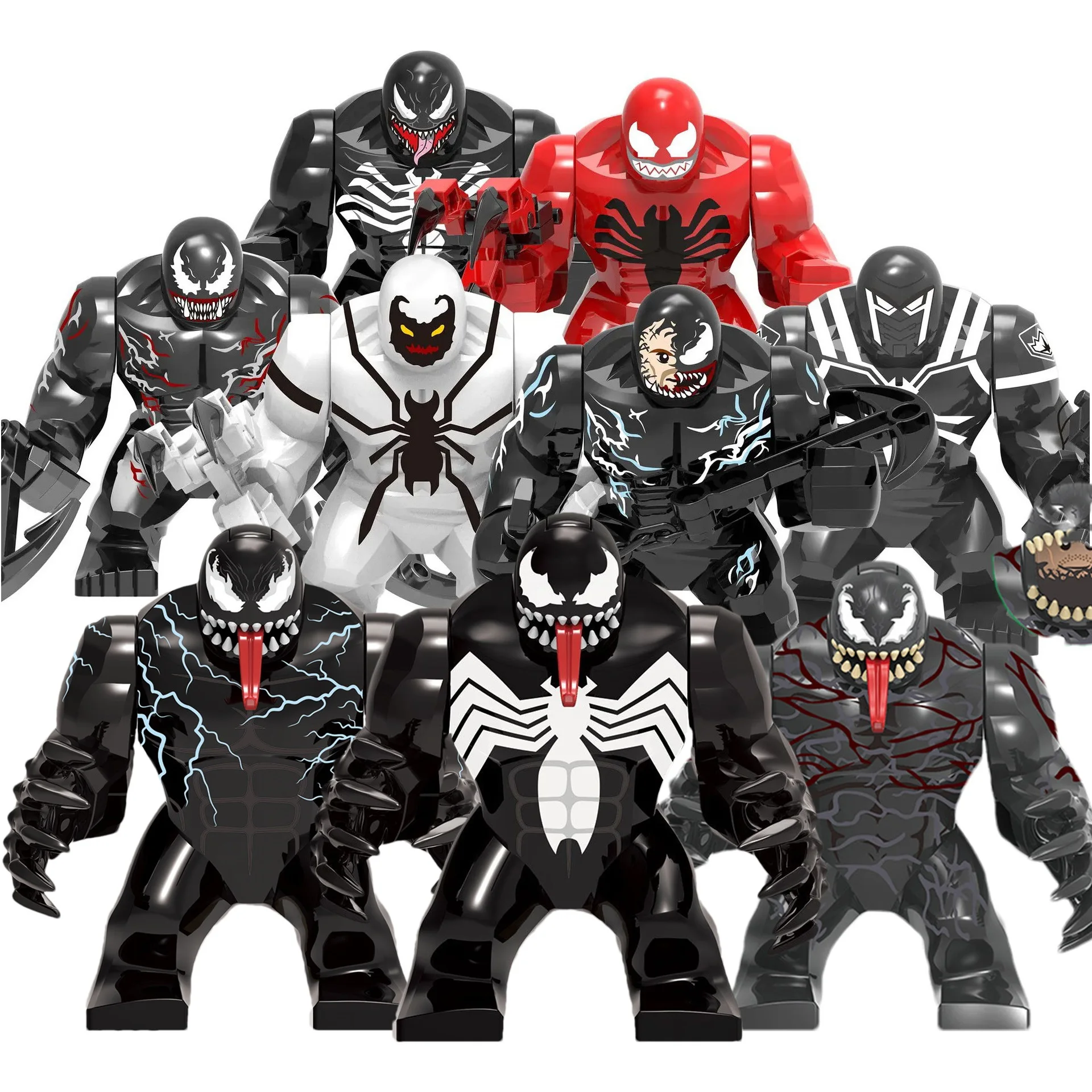 

Marvel's new movie action character Venom Massacre Riot Assembly Building Blocks Mobile Doll Puzzle Children's Toy Gift