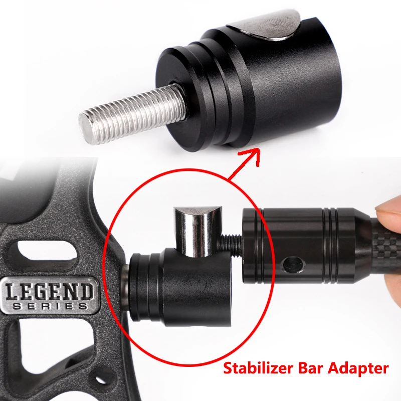 1piece Stabilizer Bar Adapter Shock Absorber Bar Adapter Compound Bow and Archery Equipment