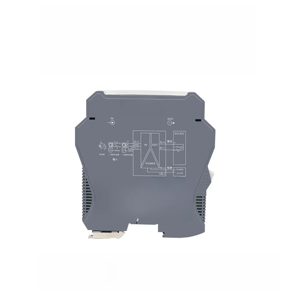Signal Isolation Module for 4-20mA and 0-10V Industrial Automation Systems with 2500V Galvanic Isolation and DIN Mounting