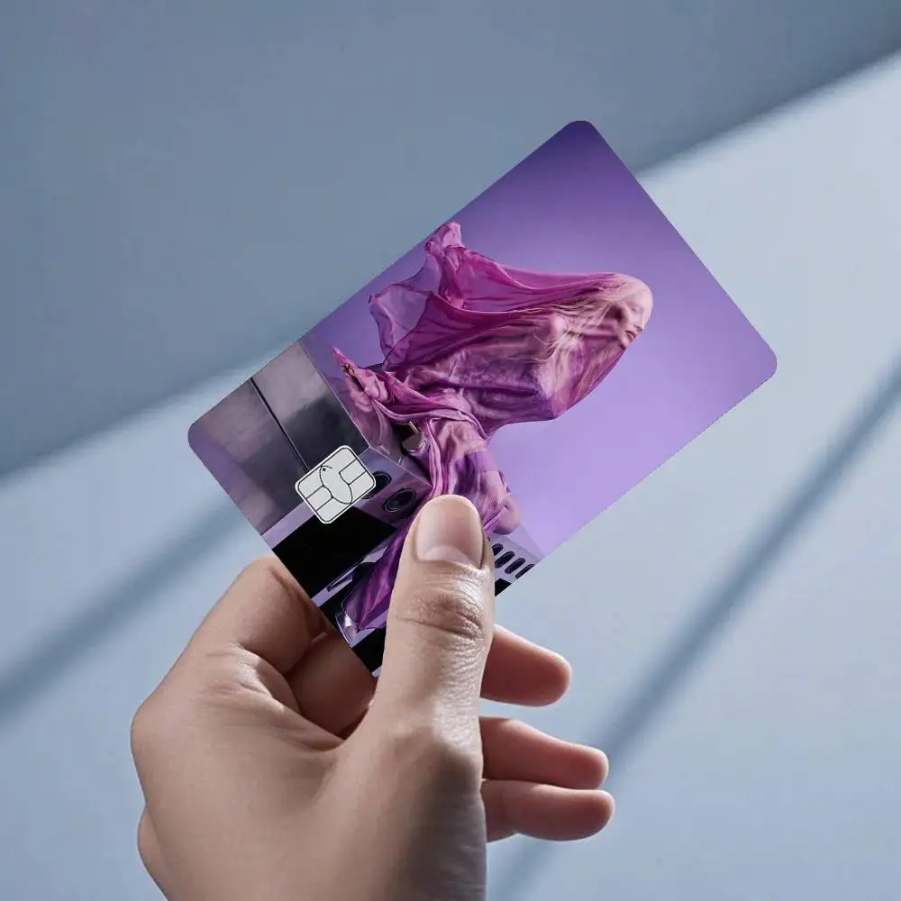 M-Madonna Confessions I Feel So Free 4pcs 1Set Laser Holographic Sticker Skin Cover for Credit Bank Debit Card