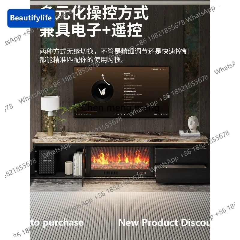 

M183 Итальянский минималистичный шкаф для телевизора, встроенный декоративный светильник, роскошный высокий смысл, пол для гостиной, новая модель