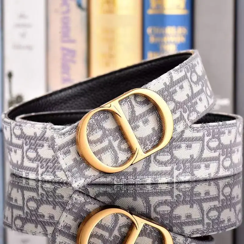 Cinturón con letras de diseño de marca de lujo, cinturón de cuero genuino de alta calidad, cinturón de ocio de negocios para hombres y mujeres