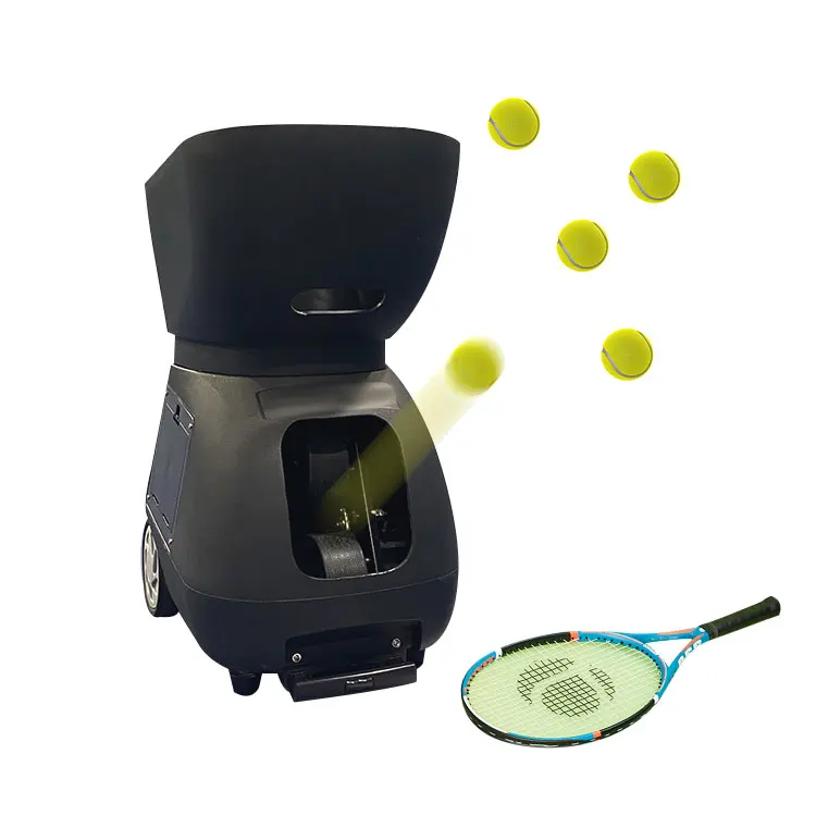 

New Popular Tennis Ball Machine Equipment Serve Pitch Pitching Ball Machine A Boules De Cornichon