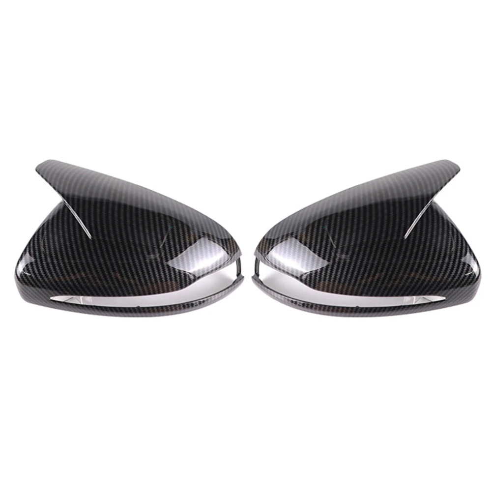 Car Carbon Fiber Side Rearview Mirror Cap Cover Rear View Mirror Covers Direct Replace for Benz C E S CLS GLA W205