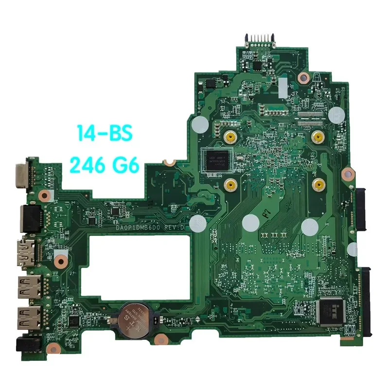 Материнская плата для ноутбука HP 14-BS TPN-Q186 246 G6 DA0P1DMB6D0 941657 -001 941657 -601 Материнская плата, 100% протестирована, полностью работает