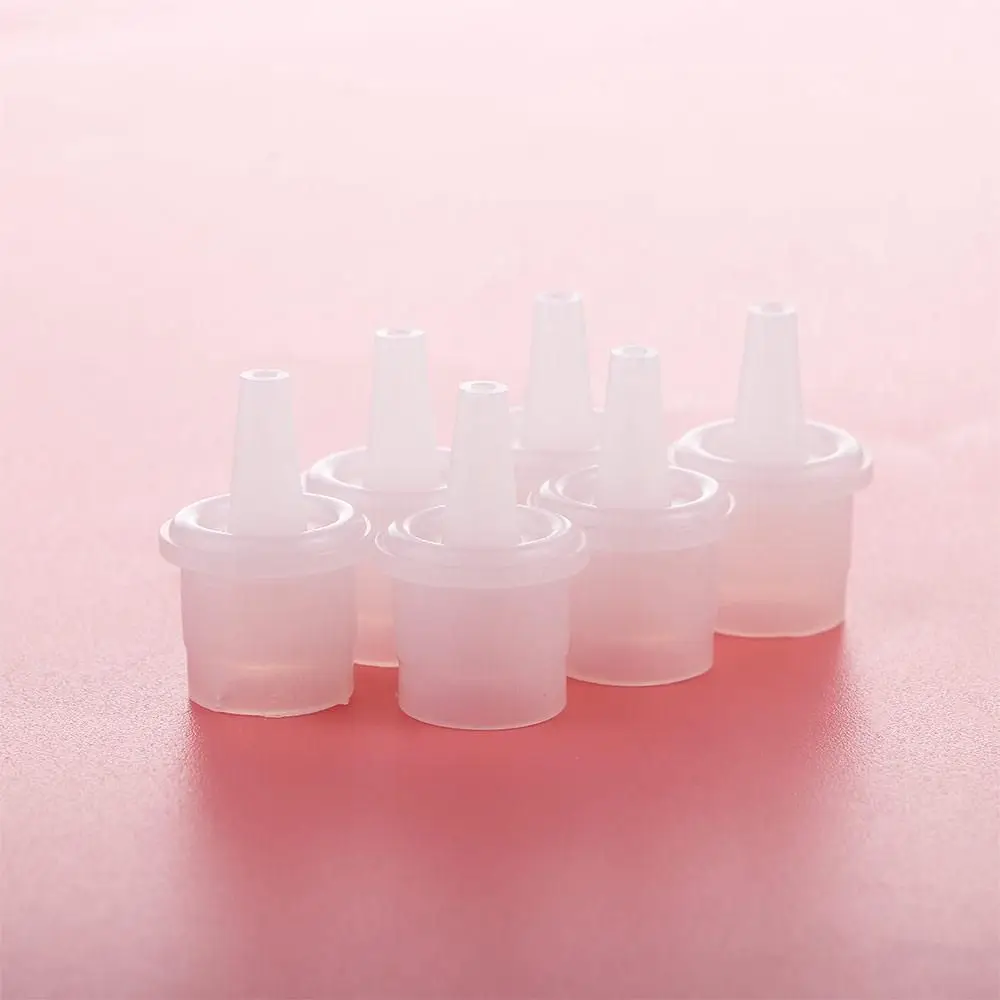 False Lash Extension Tools Glue Bottle Cap Stopper Eyelash Glue Bottle Plug Adhesive Cup Nozzle Eyelash Glue Blocking Needle