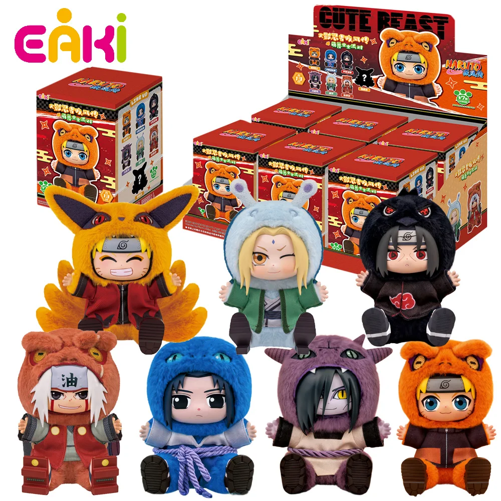 Neue Original EAKI Naruto Blind Box Sitzende Serie Weiche Überraschungspuppen Orochimaru Spielzeug Sammlerstücke Feiertagsgeschenke für Anime-Fans